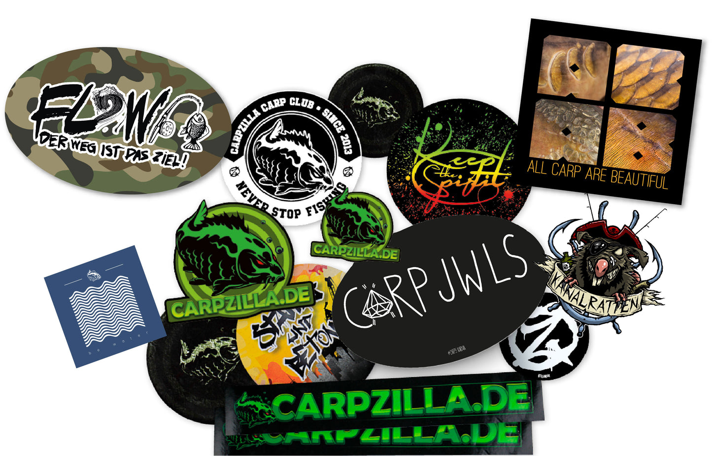 Carpzilla Sticker Set- wieder da